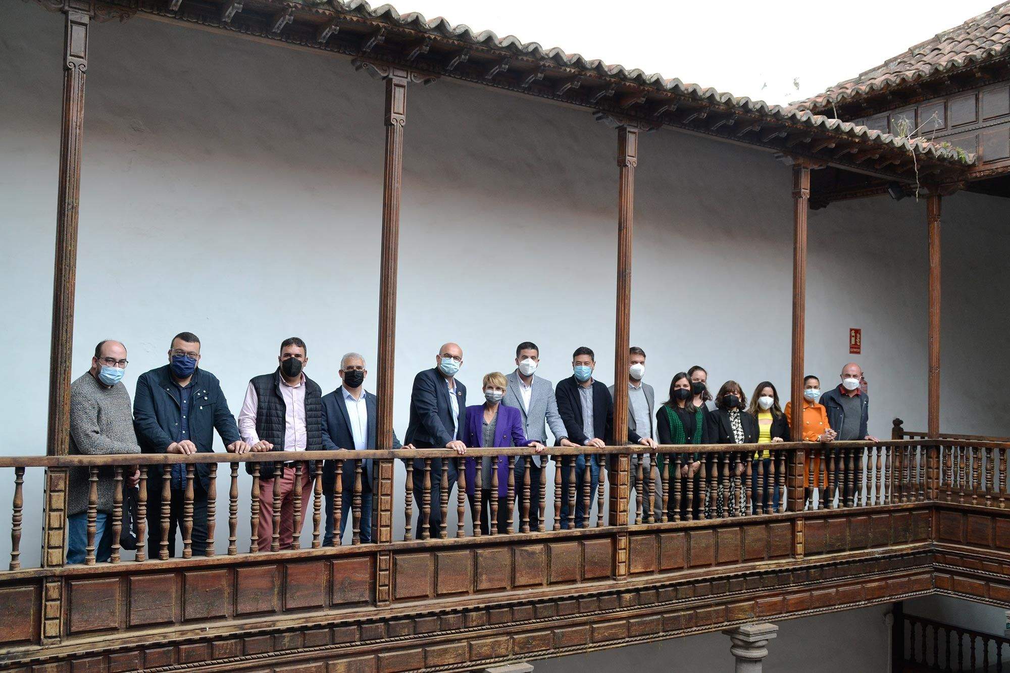 La consejera de Economía Elena Máñez presenta la nueva convocatoria de Formación y Empleo en La Palma./