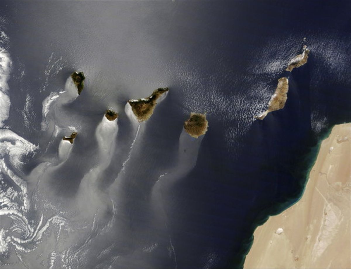 Imagen satélite de las Islas Canarias. / Web 