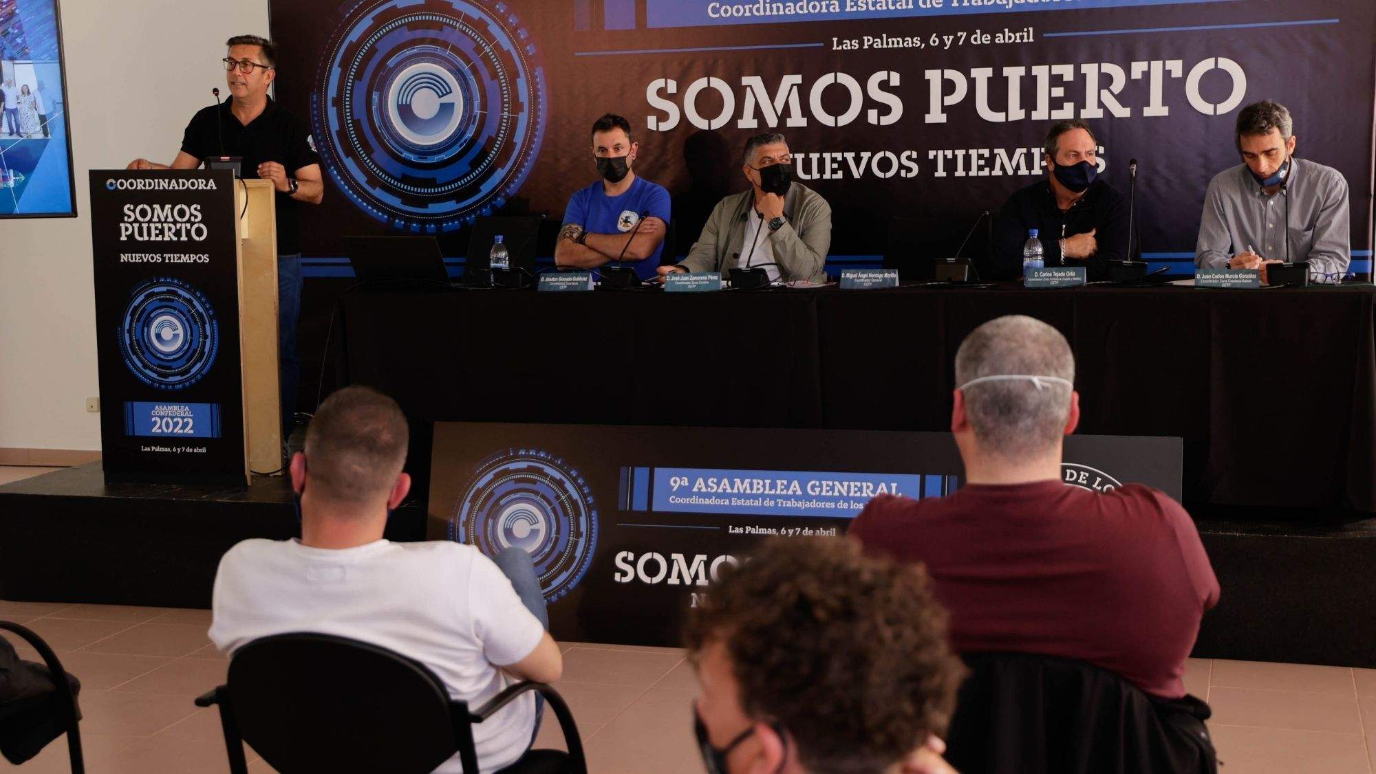 La Coordinadora Estatal de Trabajadores del Mar durante la asamblea. / @soycoordinadora