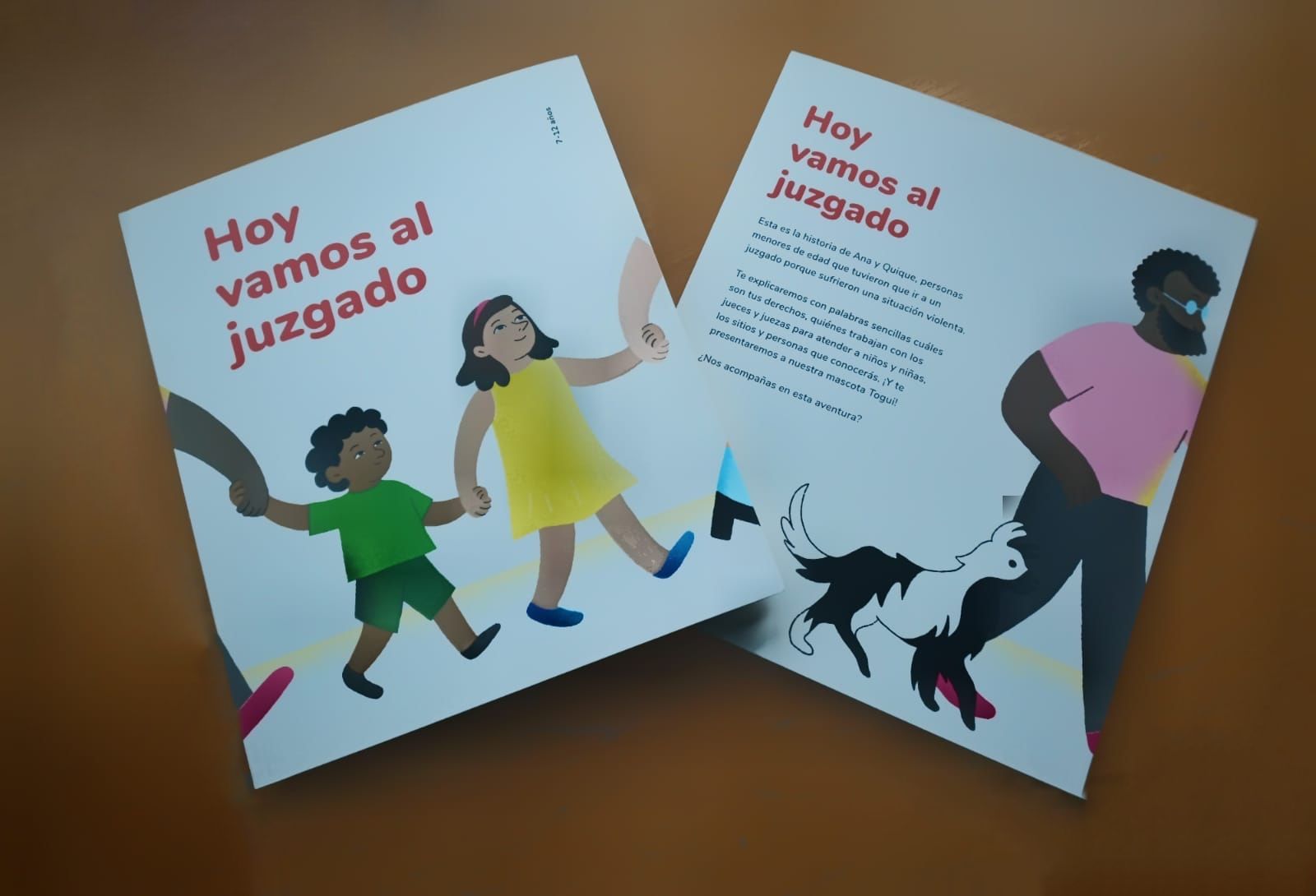 Imagen del cuento "Hoy vamos al juzgado" que se remite a los niños citados para dar la prueba preconstituida./ Gobierno de Canarias
