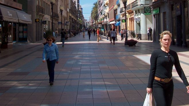 Calle Mayor de Triana donde se encuentran los comercios. / Atlántico Hoy Calle Mayor de Triana donde se encuentran los comercios. / Atlántico Hoy