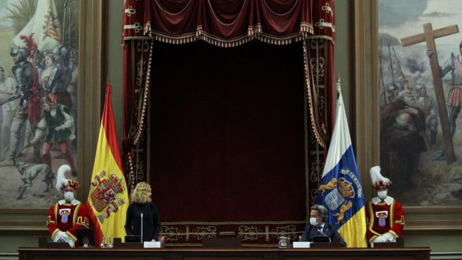 Meritxell Batet y Gustavo Matos./ Atlántico Hoy