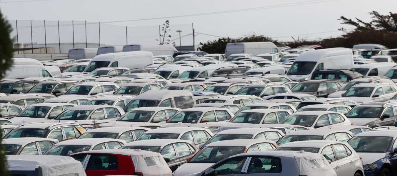 Depósito de vehículos de Tricampa./ Archivo