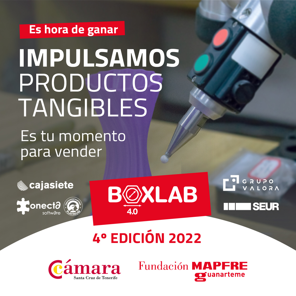 Cartel promocional de Boxlab 4.0./