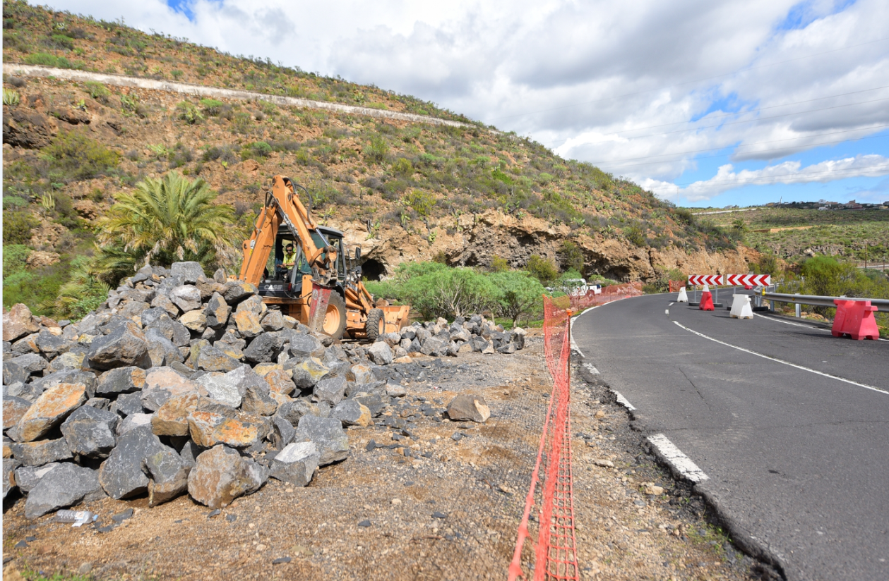 Obras en carreteras./