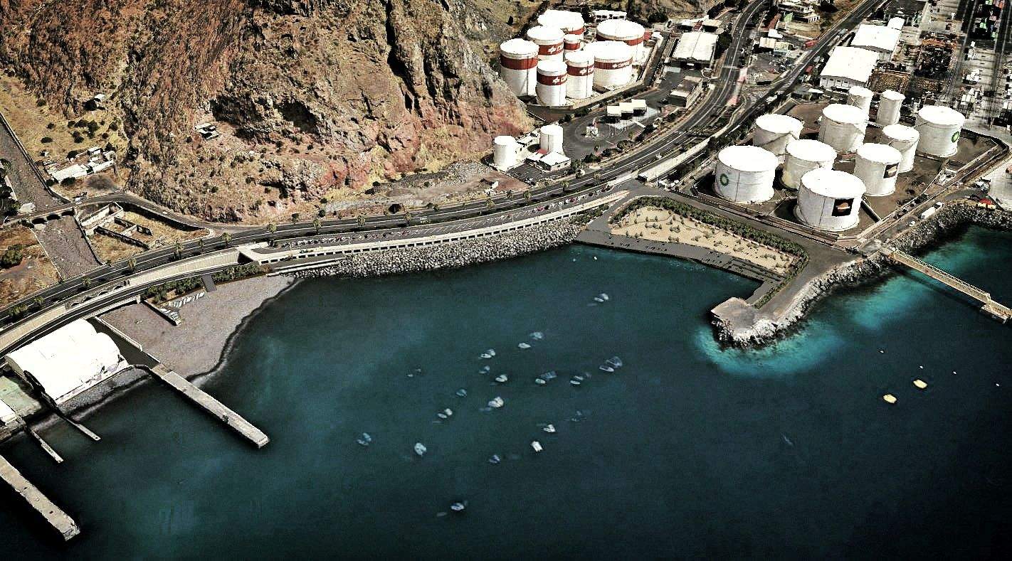 Fotomontaje de las obras del litoral de Valleseco./ Autoridad Portuaria de Santa Cruz de Tenerife