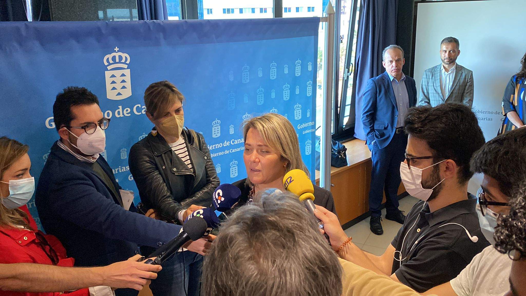 La consejera Alicia Vanoostende durante la rueda de prensa. / AH 