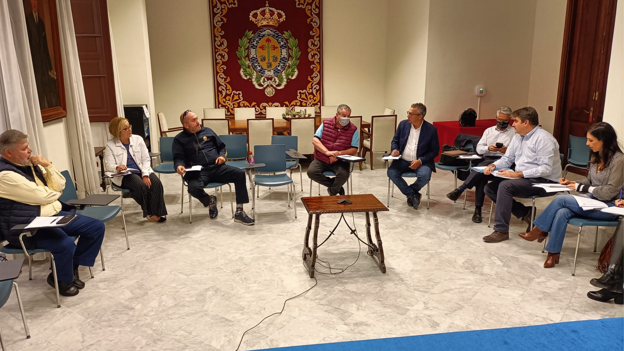 Reunión de la Mesa del Taxi. / Cedida