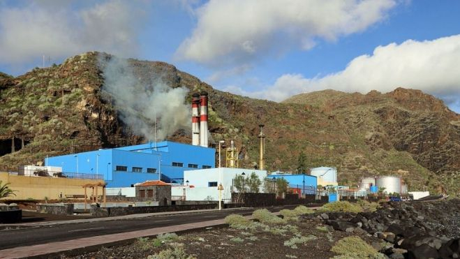Central eléctrica de Los Guinchos (Breña Alta), donde se produjo el cero energético en 2018./ Archivo