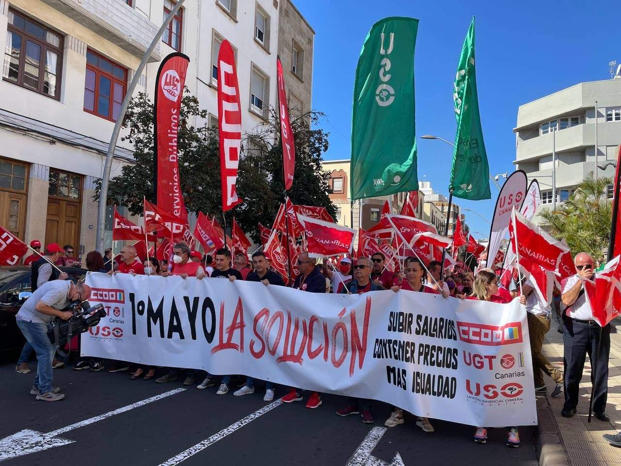 Manifestación en Tenerife por el Día de los Trabajadores./ CCOO Canarias 