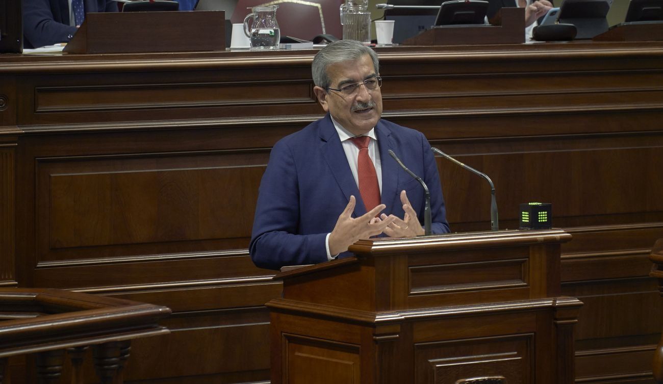 Román Rodríguez en una sesión parlamentaria./ Archivo