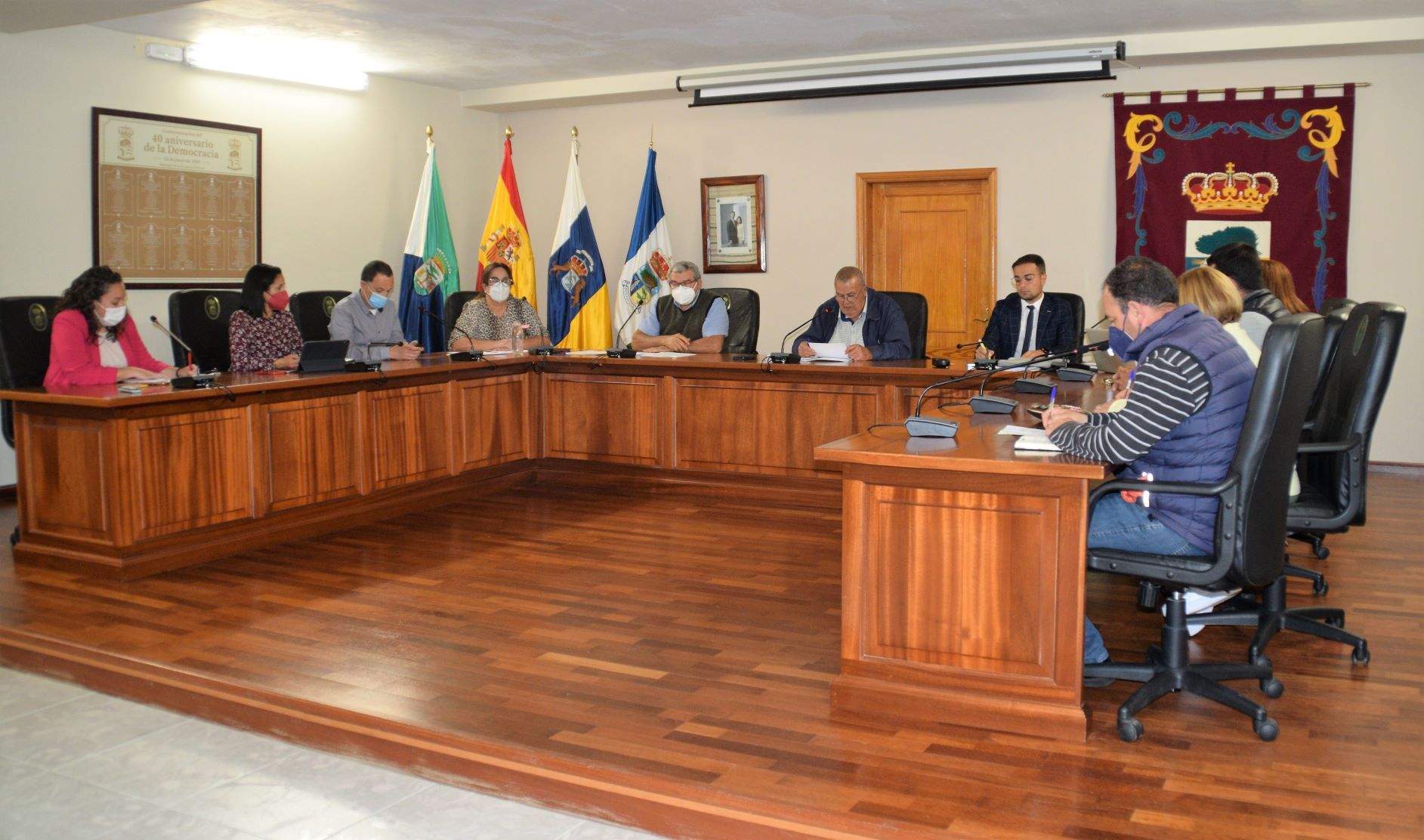Pleno del Ayuntamiento de La Frontera./