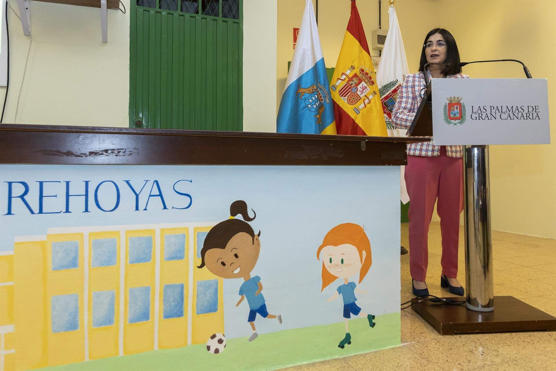 La ministra de Sanidad, Carolina Darias, habla sobre el plan Nereu./