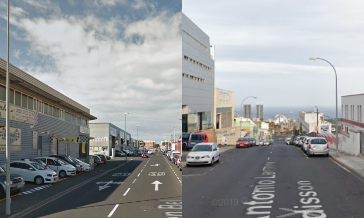 Imágenes de los polígonos Costa Sur y Las Chafiras. / Composición AH 