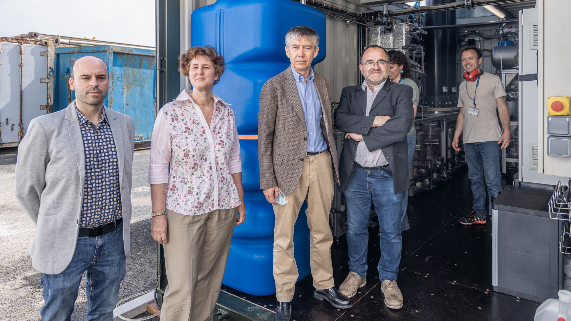 Investigadores del proyecto COOSW que innovará en desalinización en el Plocan en Gran Canaria Cedida Investigadores del proyecto COOSW que innovará en desalinización en el Plocan en Gran Canaria Cedida