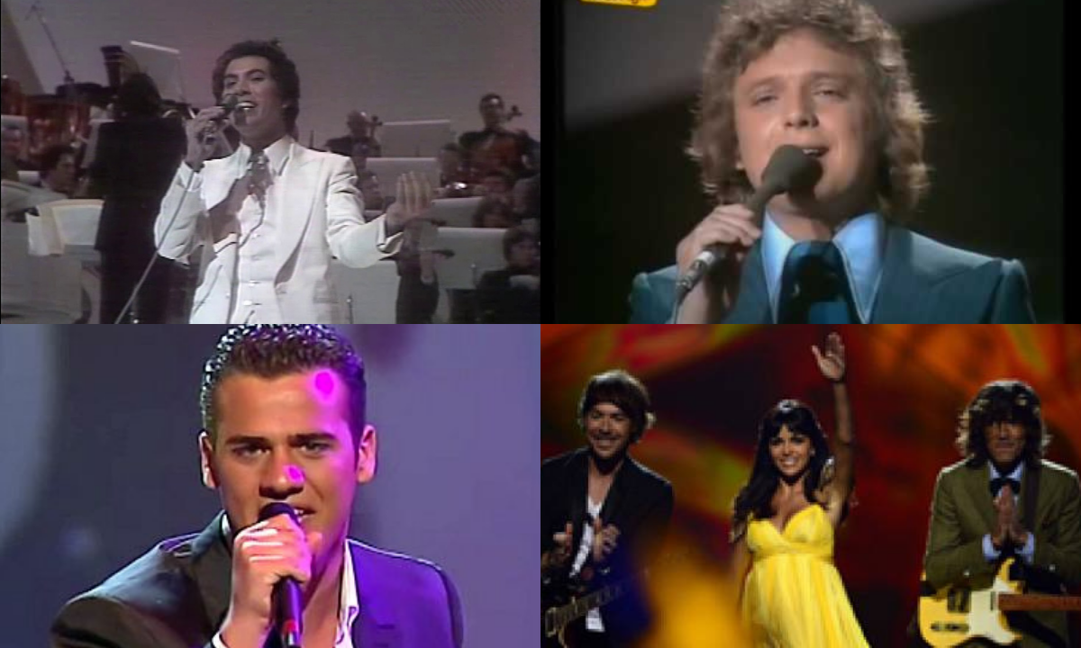 José Vélez, Braulio, Ramón del Castillo y El sueño de Morfeo en Eurovisión. / AH