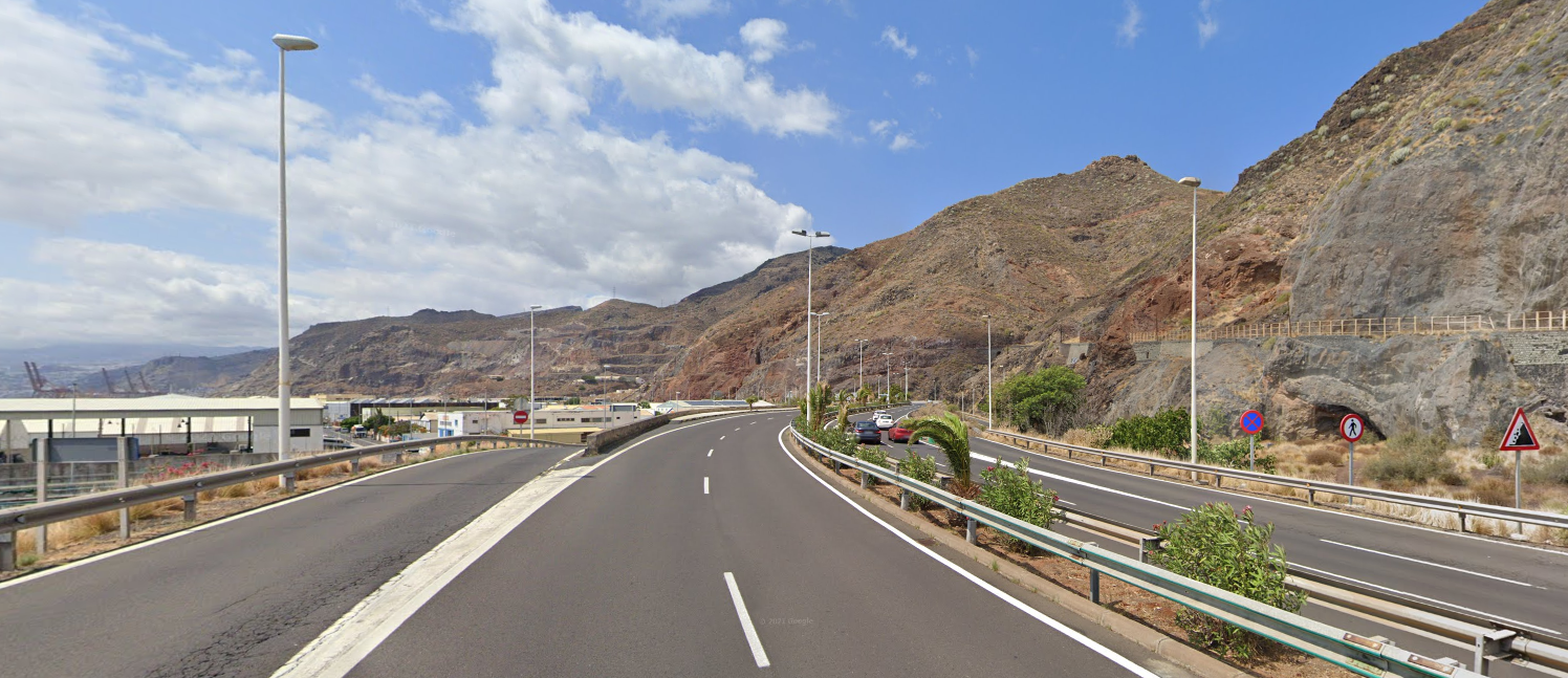 Autovía de San Andrés, en Santa Cruz./