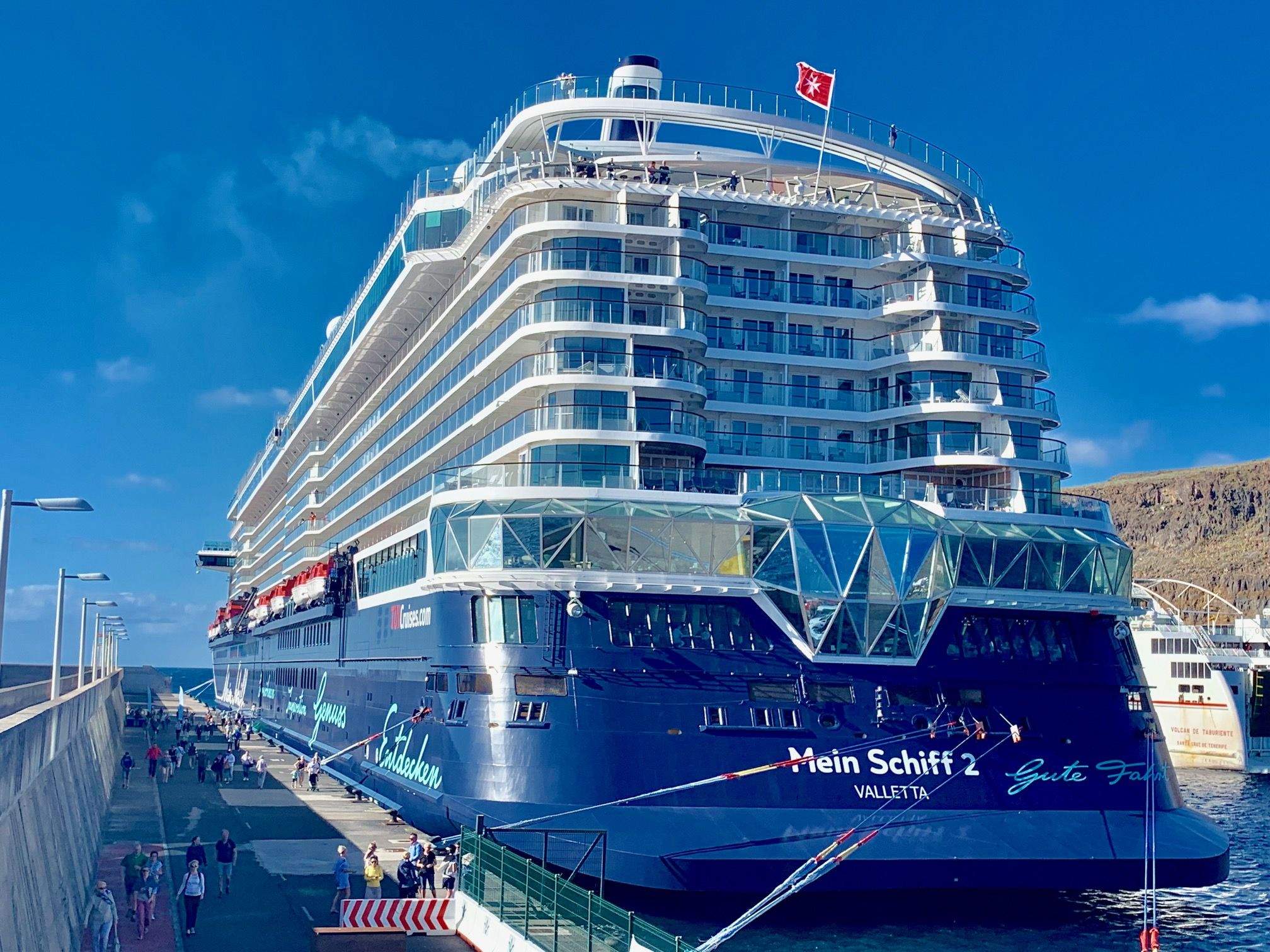 Un crucero atracado en un puerto de La Gomera./ Cabildo de La Gomera