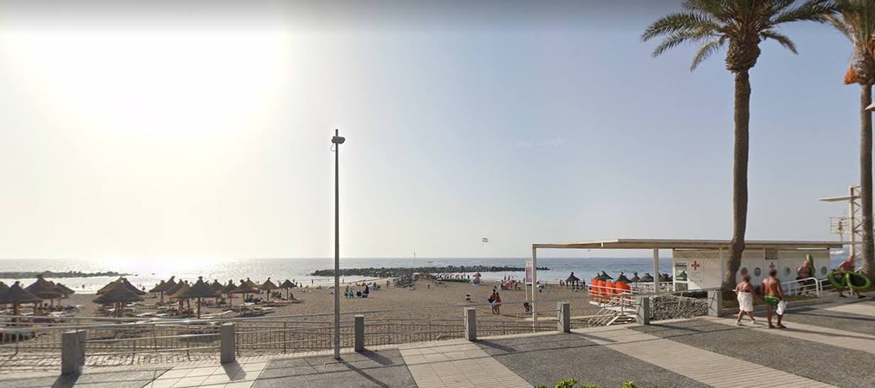 Playa de Troya, zona de baño en el sur de Tenerife. / Google 