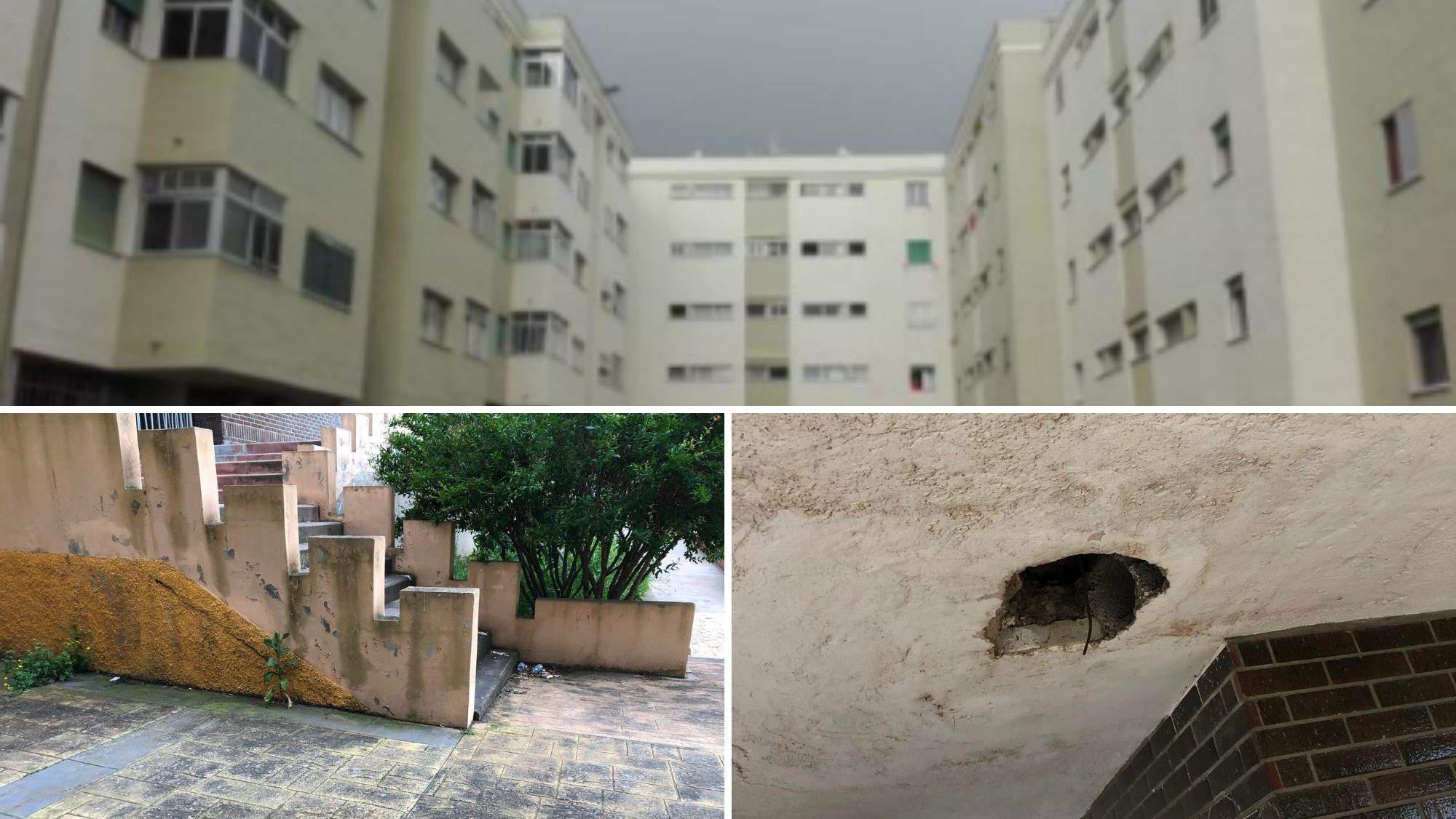 Zonas del Padre Anchieta descuidadas y un bloque rehabilitado. / AH Zonas del Padre Anchieta descuidadas y un bloque rehabilitado. / AH