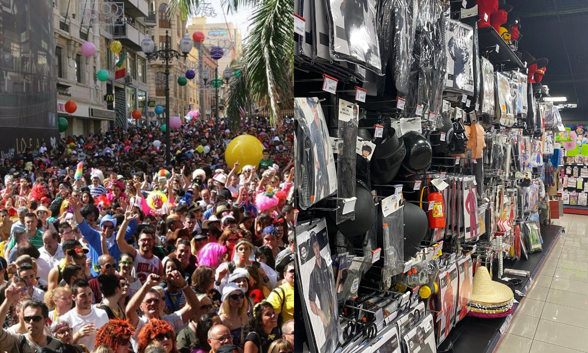 El Carnaval de Santa Cruz de Tenerife y una tienda de disfraces tinerfeña. / AH