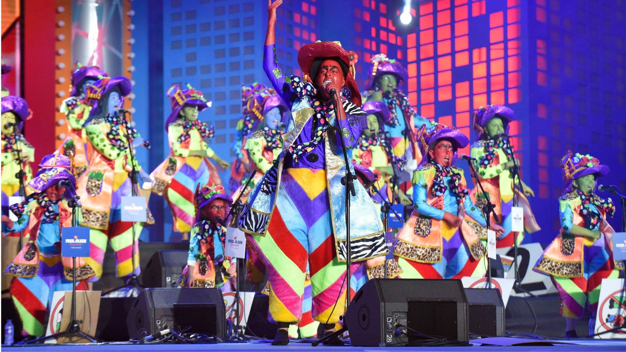 Óscar Yanes, director de la murga Pita Pitos en el concurso . / Cedida