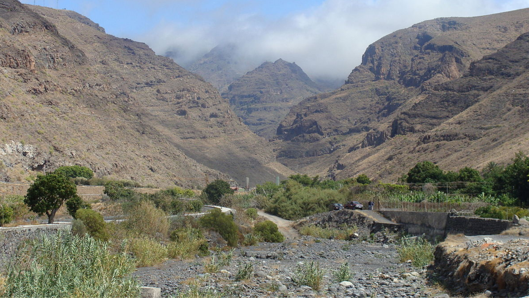 Imagen del Barranco de Santiago en La Gomera. / Imagen de la red