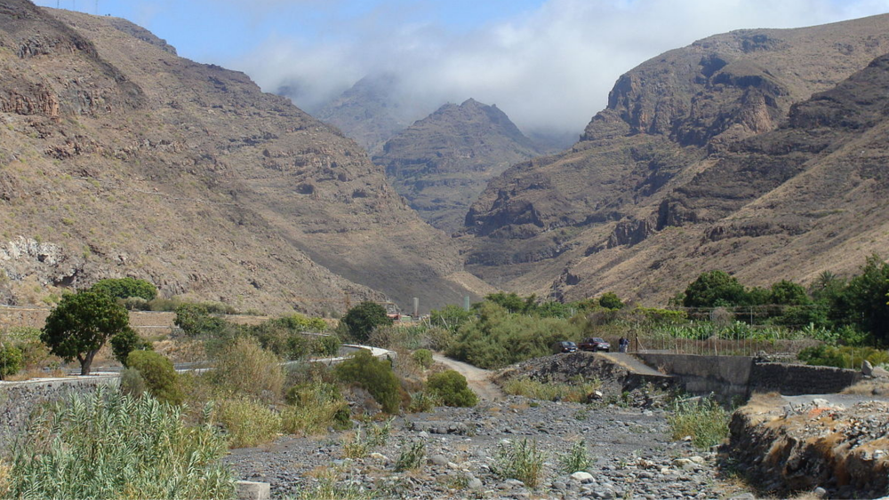 El barranco de Santiago, en La Gomera, de una de las zonas con riesgo significativo de inundación. / Archivo