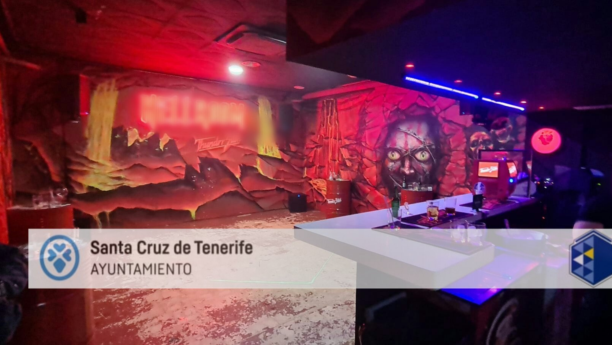 La policía local de santa cruz desaloja un almacén en un bar con más de un centenar de personas en la Avenida Francisco La Roche Policía Local