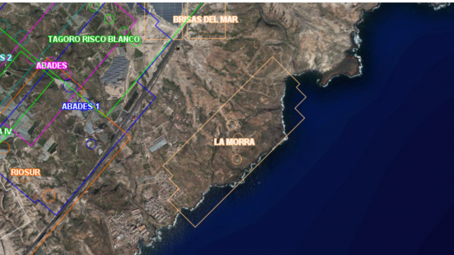 Localización del Parque eólico La Morra