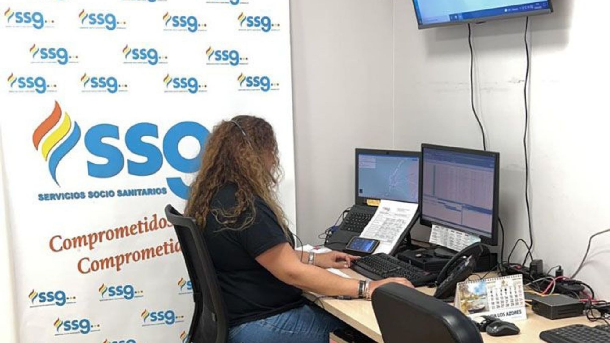 Una mujer trabajadora de SSG. / Cedida