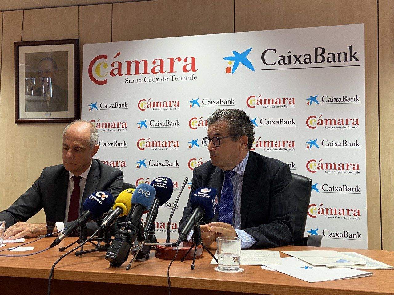 Santiago Sesé y Juan Ramón Fuertes. / Cámara de Comercio de Santa Cruz de Tenerife 