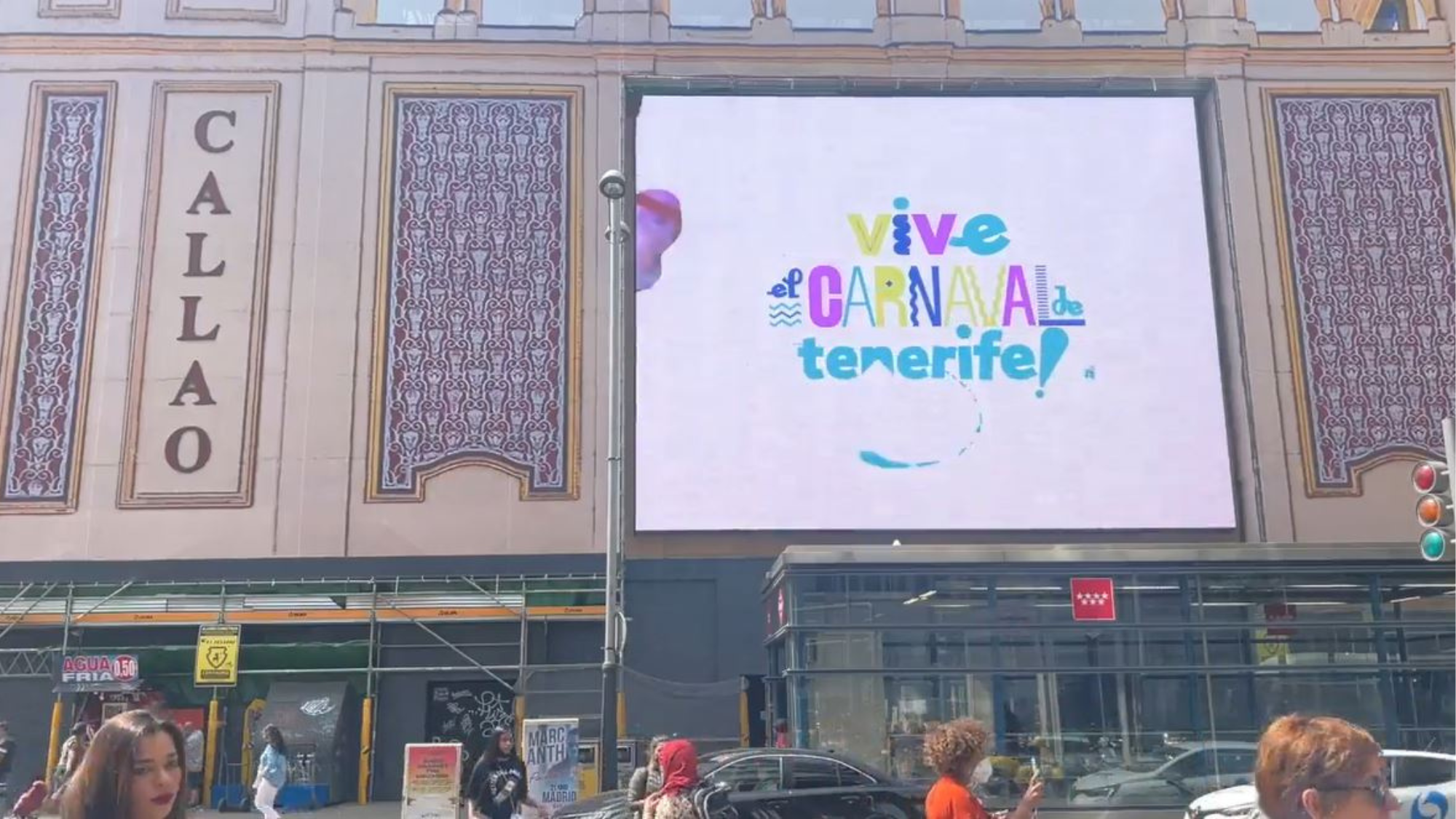 Campaña de promoción del Carnaval de Santa Cruz de Tenerife en Madrid. / Cedida