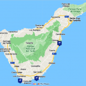 Mapa Tenerife Playas Perros (Foto redcanina.es)