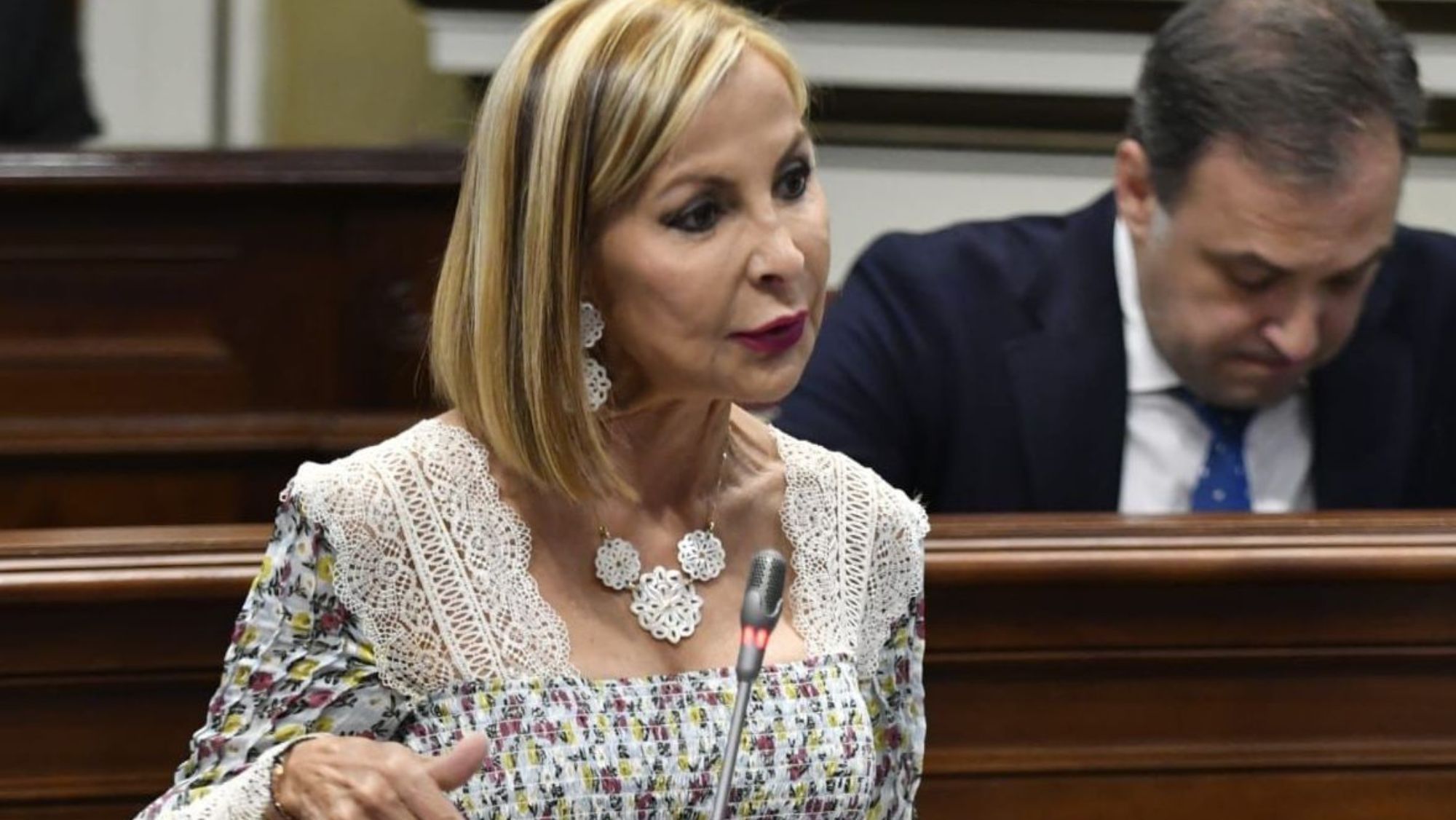 Australia Navarro como diputada del PP en el Parlamento de Canarias. / Cedida