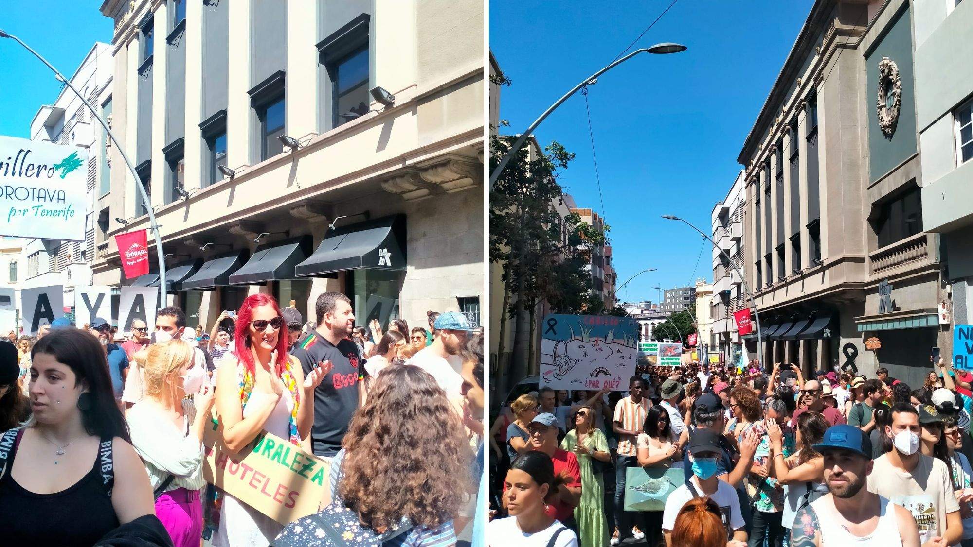 Manifestación Salvar Tenerife. / AH