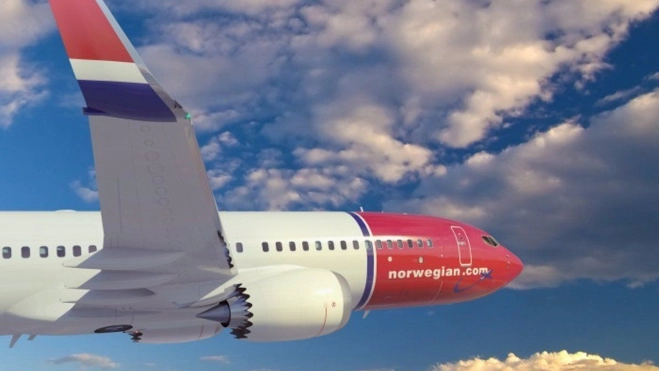 Imagen de un avión de la compañía Norwegian. / EP