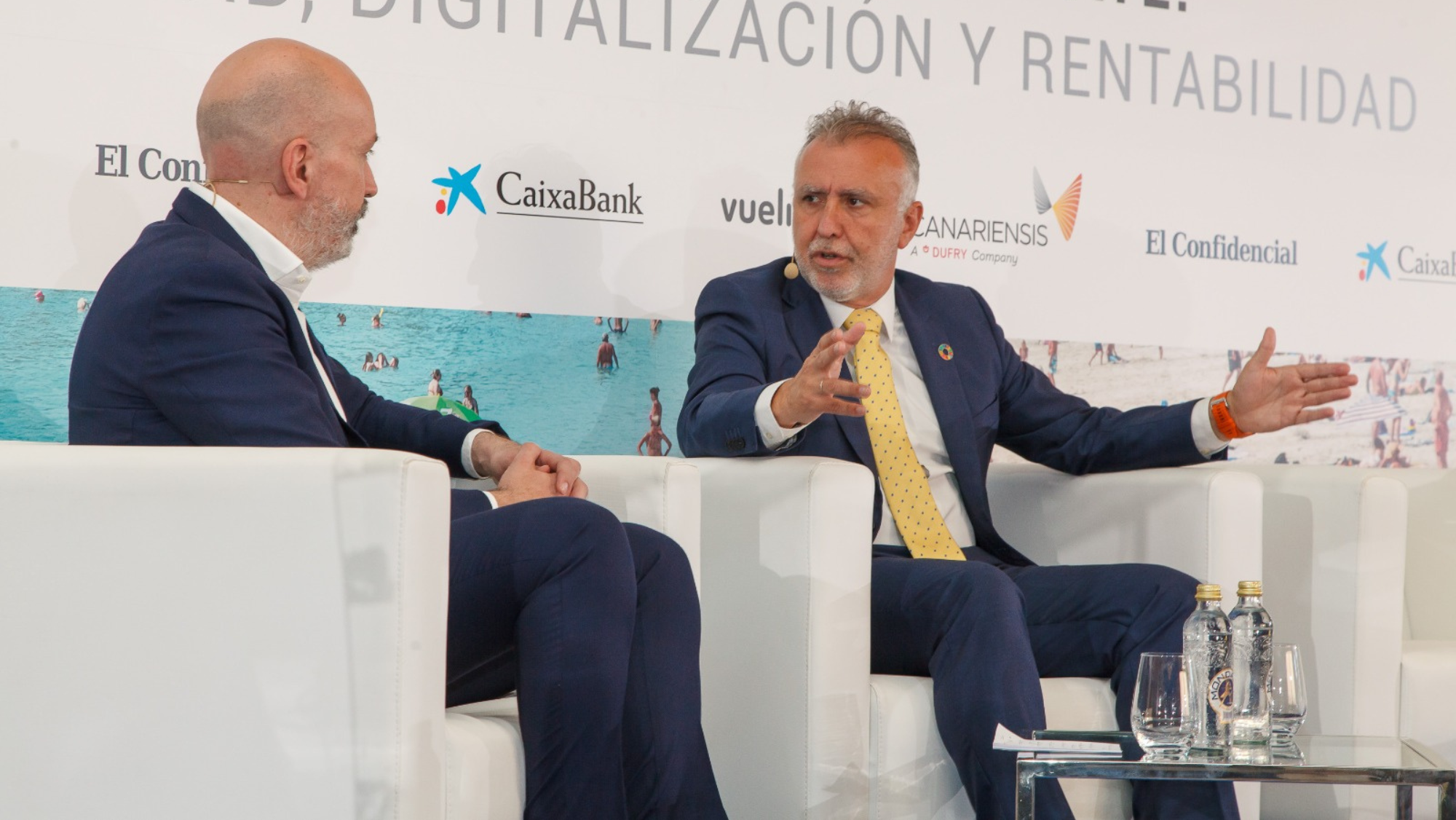 El presidente del Gobierno de Canarias Ángel Víctor Torres, en un foro. / Gobierno de Canarias