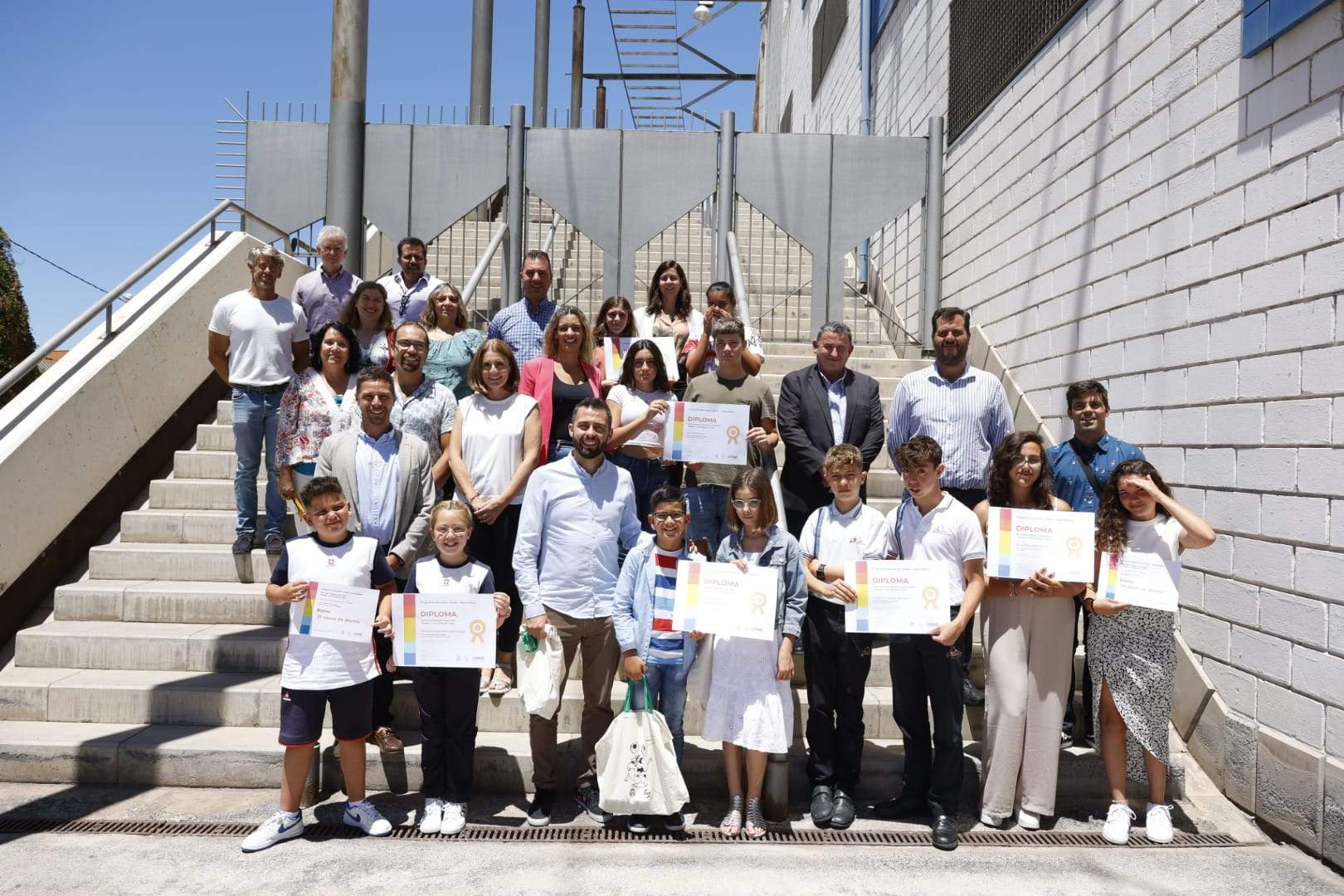 Imagen de los premiados en el proyecto Aulas+Sostenibles. / Cabildo de Tenerife 