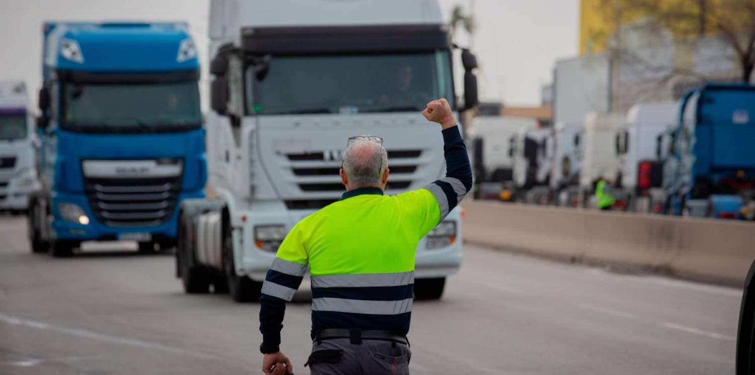 Huelga de transportistas en Barcelona. / Europa Press 