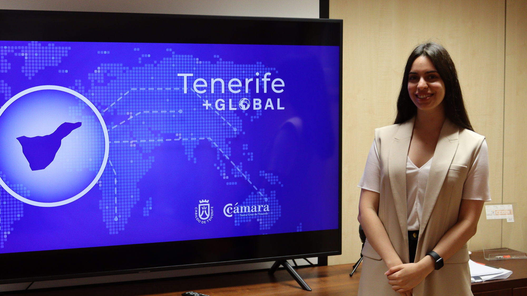 Rossana González Abreu, técnico del Departamento de Comercio Exterior y una de las expertas que asesorarán a las 10 pymes de Tenerife + Global. / Ainoha Cruz