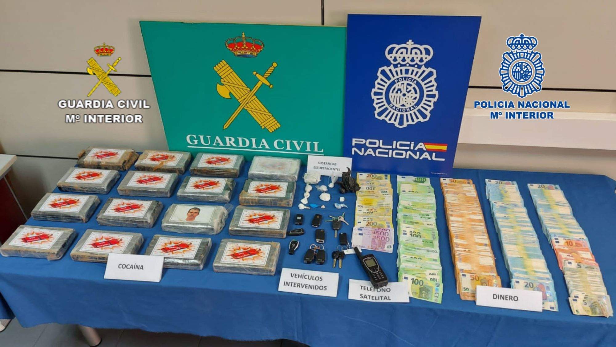 Resultado de la operación de la Guardia Civil y la Policía Nacional. / Cedida