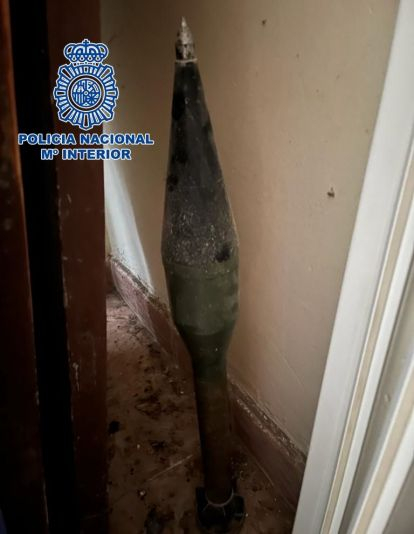 Artefacto explosivo neutralizado en La Palma. / Policía Nacional