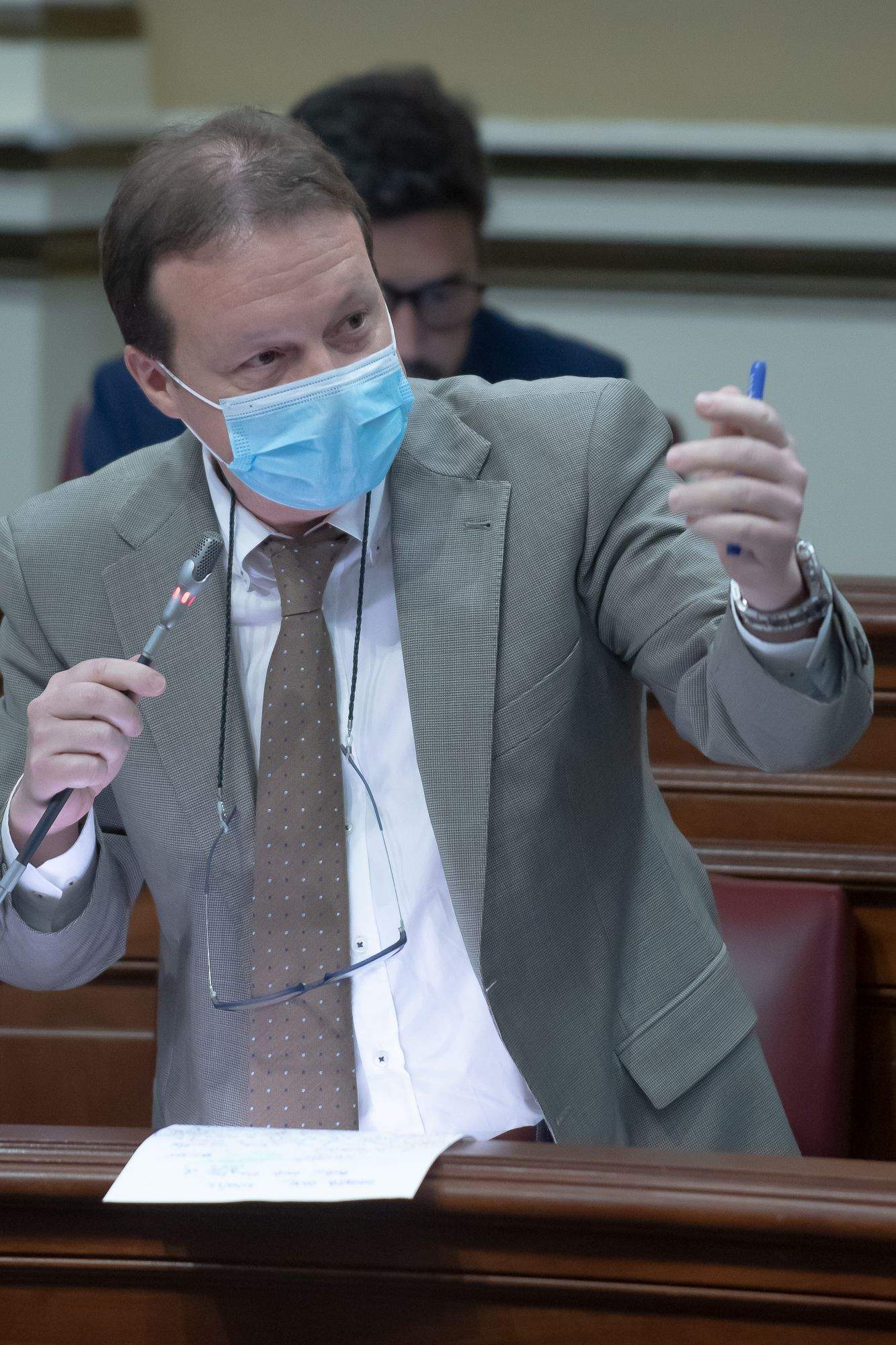 El portavoz de Sanidad del Grupo Popular en el Parlamento de Canarias, Miguel Ángel Ponce./