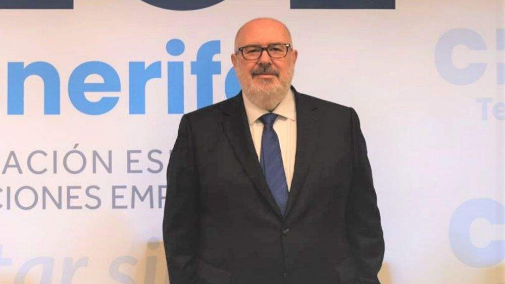 Pedro Alfonso, presidente de la CEOE Tenerife. / @ceoetenerife Pedro Alfonso, presidente de la CEOE Tenerife. / @ceoetenerife