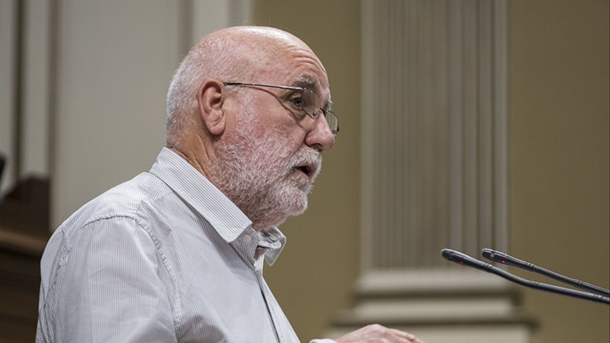 Manuel Marrero, portavoz de Sí Podemos Canarias en el Parlamento./ Imagen del Parlamento