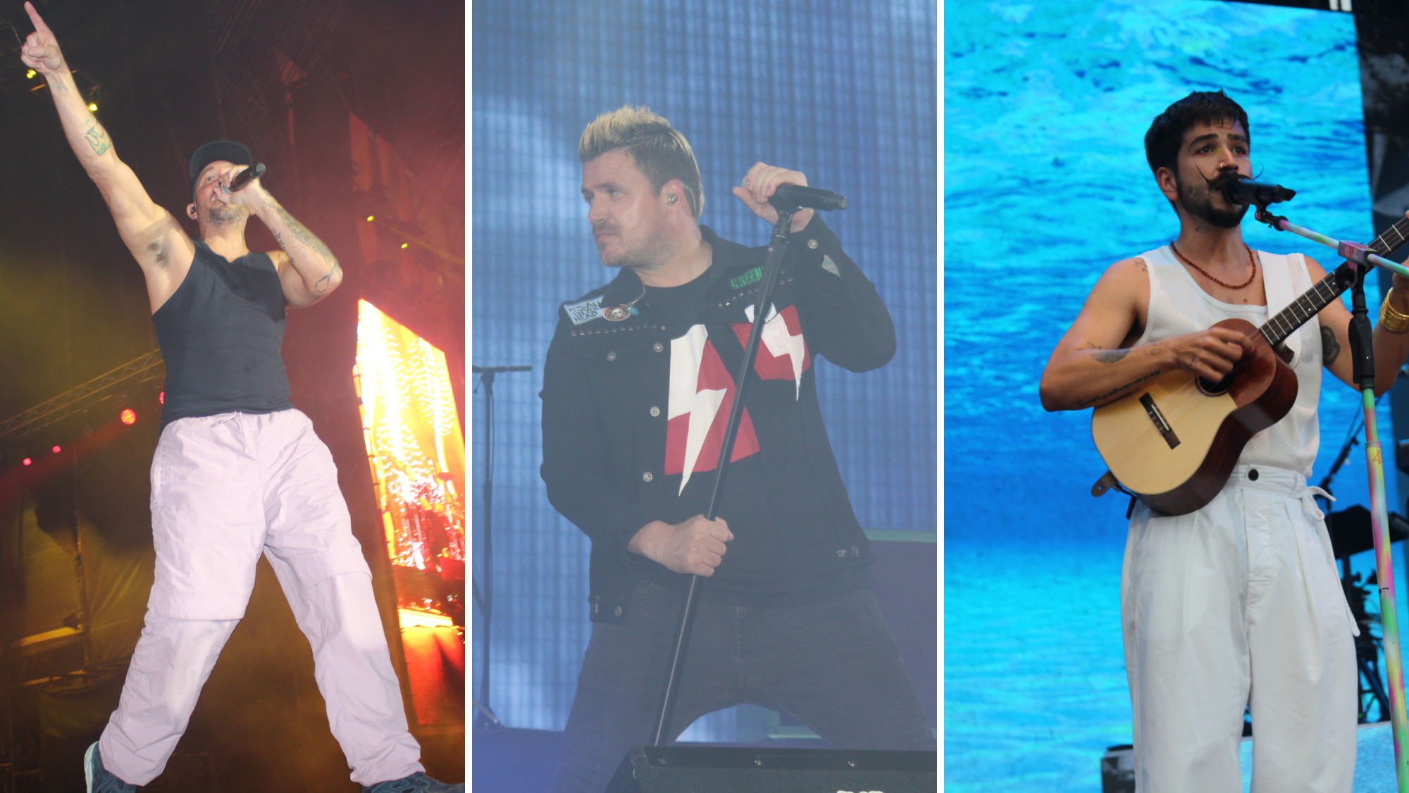 Residente, Dani Martín y Camilo en el Granca Live Fest de este año. / Atlántico Hoy