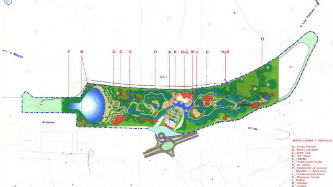 Plano del proyecto del Siam Park. / Blog del Siam Park 