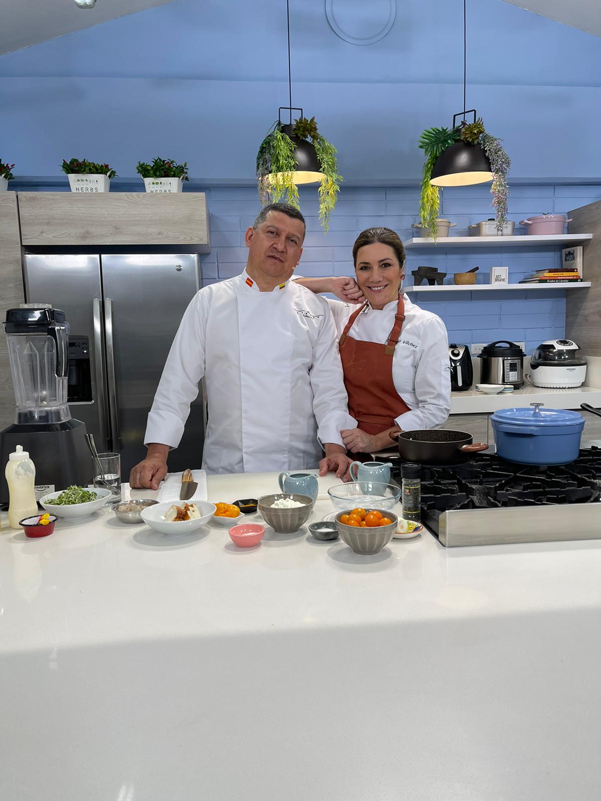 El chef y dueño de Etéreo, Pedro Nel, junto a Lucero Vílchez./ Archivo