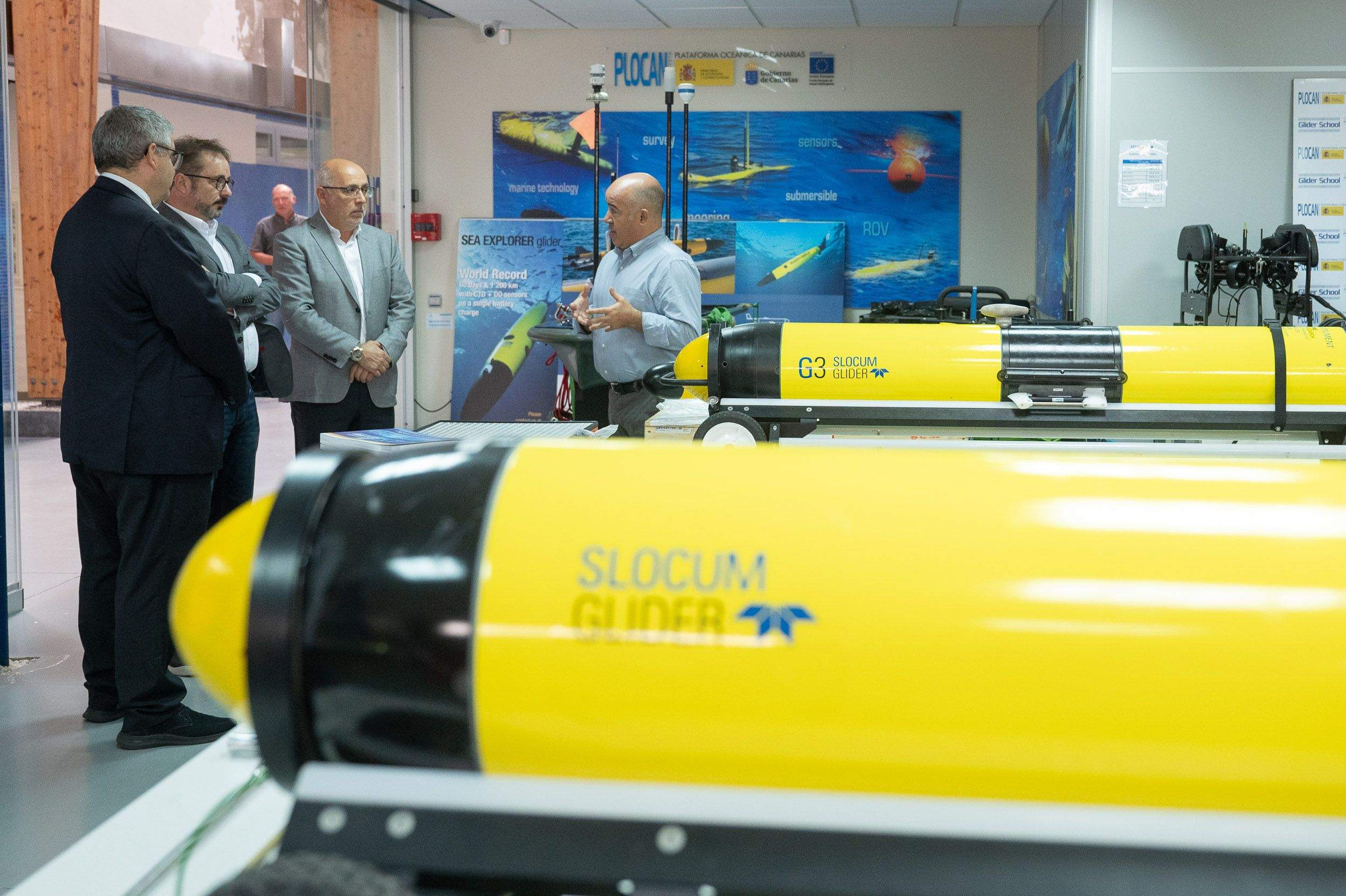 Visita del presidente del Cabildo de Gran Canaria, Antonio Morales, a las instalaciones de Taliarte./